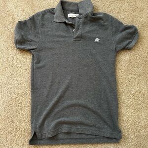 Aeropostale Gray Polo Shirt Soft Knit Casual